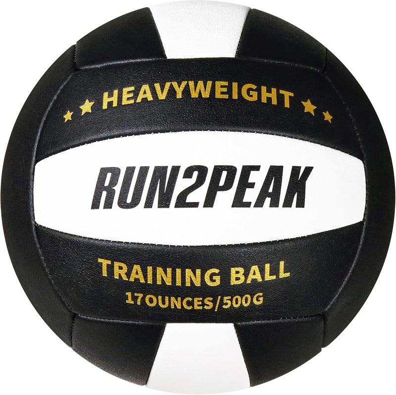 RUN2PEAK Setter Training Volleyball Official Size 5 Volleyballs Heavy Weight Ball PU Practice Volley Balls for Indoor Rebounder Equipment Setters Weighted Volleyball Setting Trainer - Image 1
